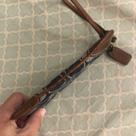 Coach Denim Wristlet - Picture 3 of 3